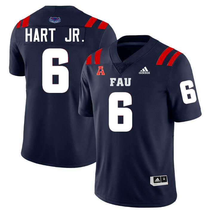 #6 Leon Hart Jr. FAU Jersey,Florida Atlantic Owls Football Jersey,Uniforms,Gears-Navy